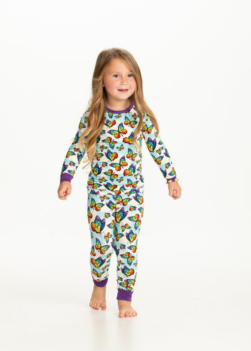 Flutter Two Piece long sleeve pajamas