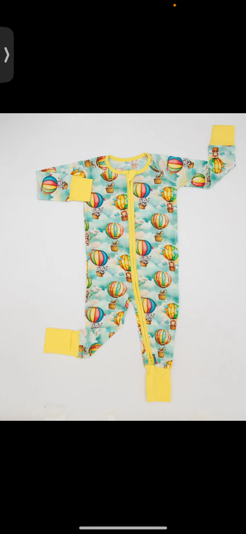 Hot Air Balloon Bamboo Zippy Pajamas
