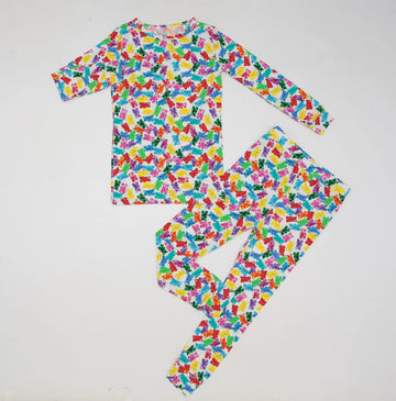 Gummy Bear long Sleeve Piece Pajamas Set