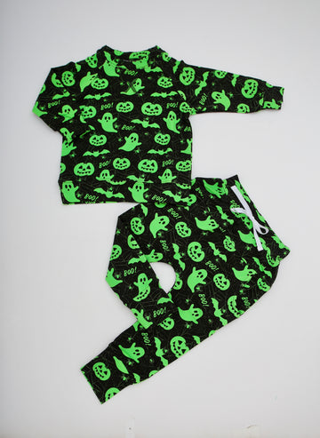 Green Halloween Jogger set