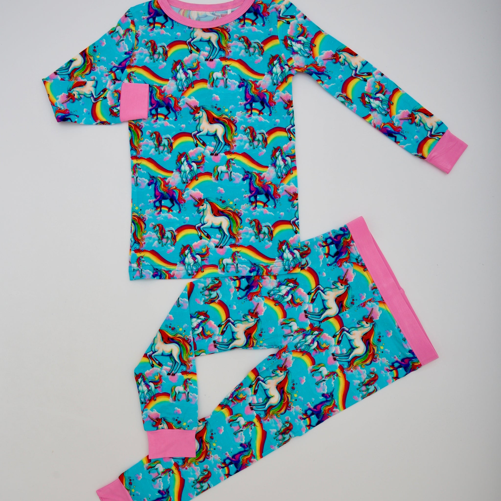 Unicorn two piece pajamas set