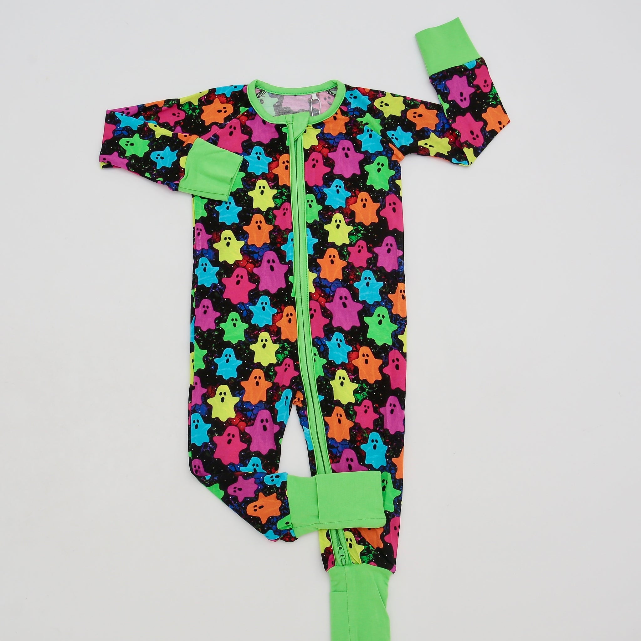 Neon Ghost bamboo Zippy pajamas