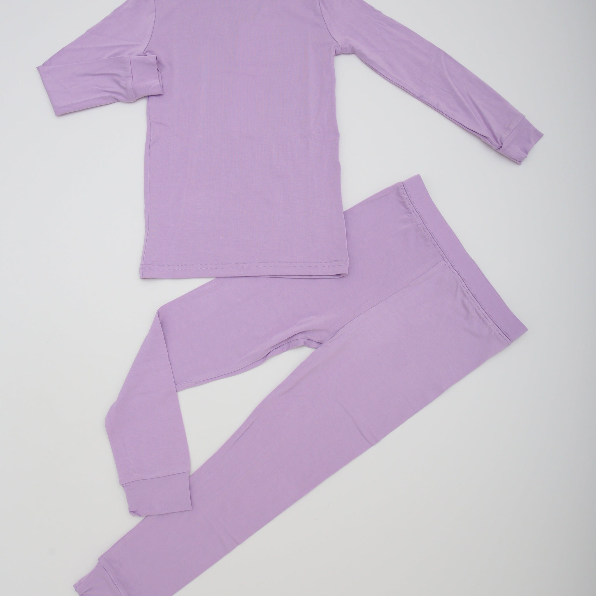 Lavender Two Piece Long Sleeve Pajamas