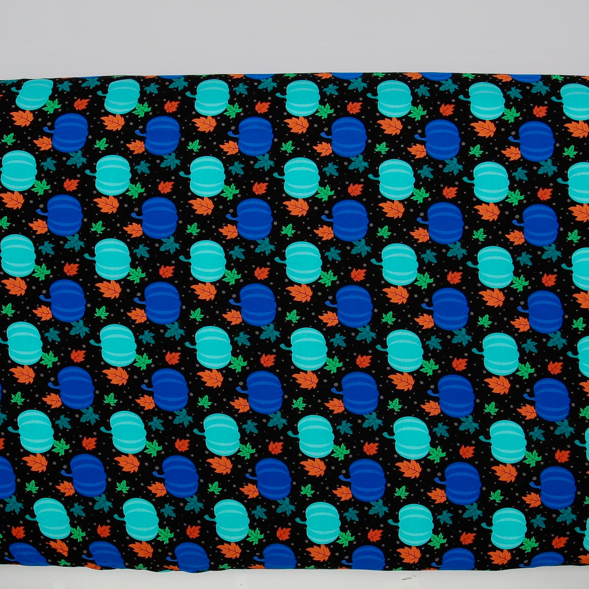 Blue Pumpkins Crib Sheet