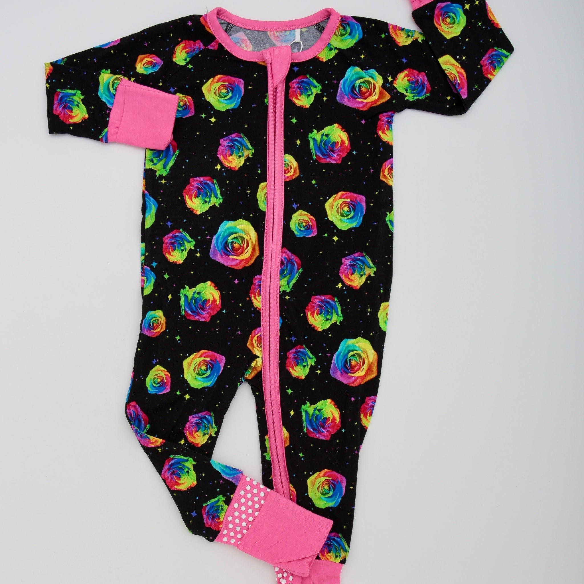 Rainbow Roses Convertible Romper