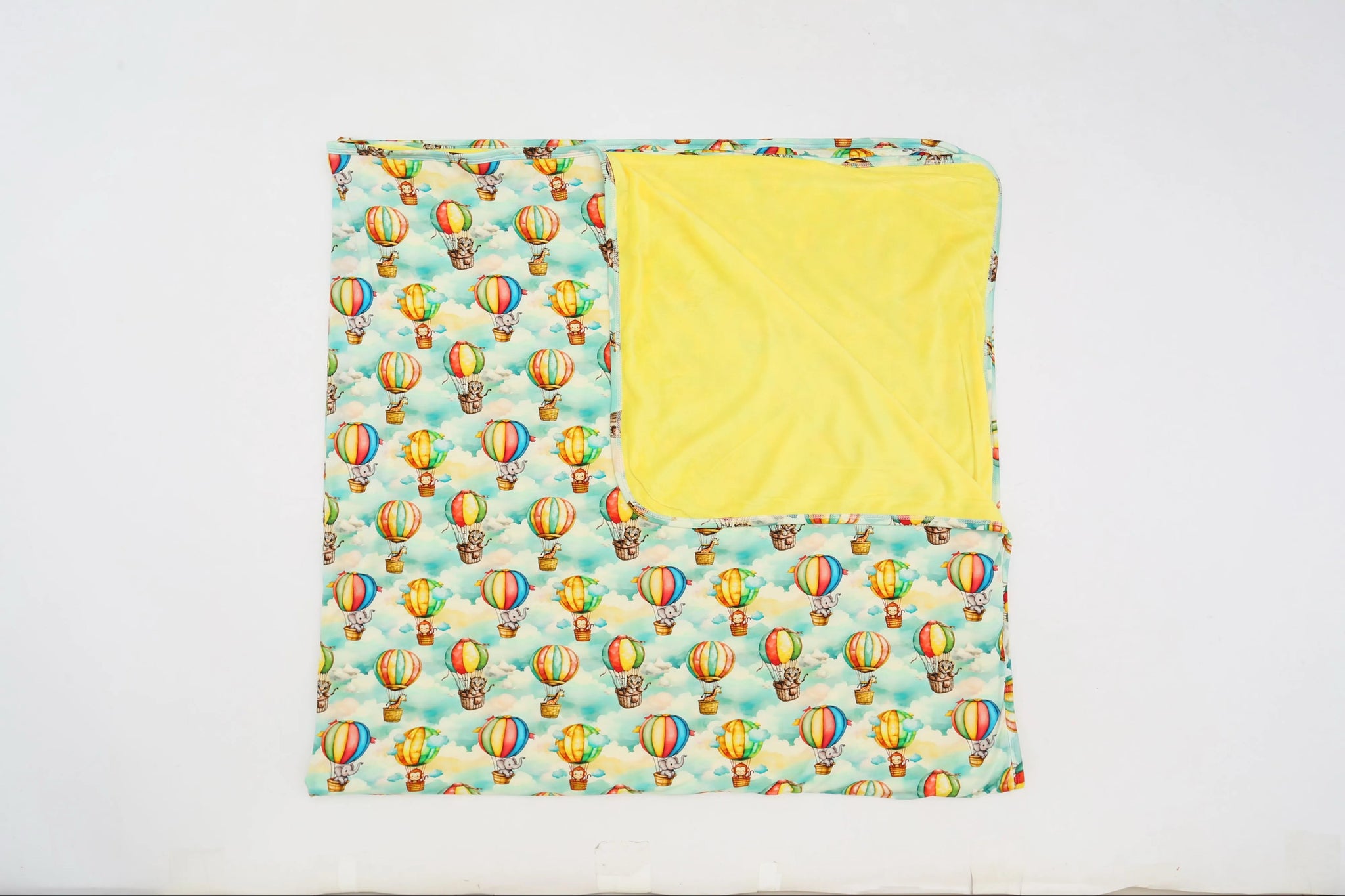 Hot air balloon Plush Blanket