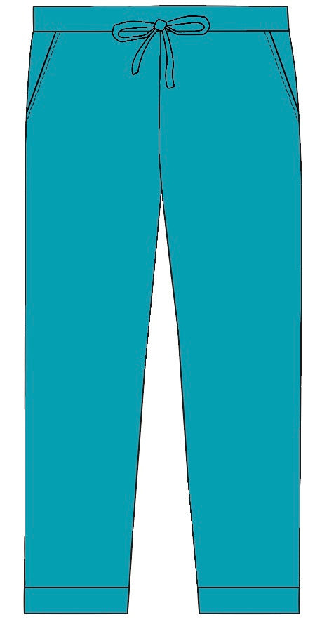 Teal women jogger pants