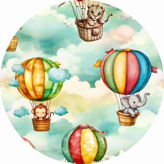 Hot air balloon Plush Blanket
