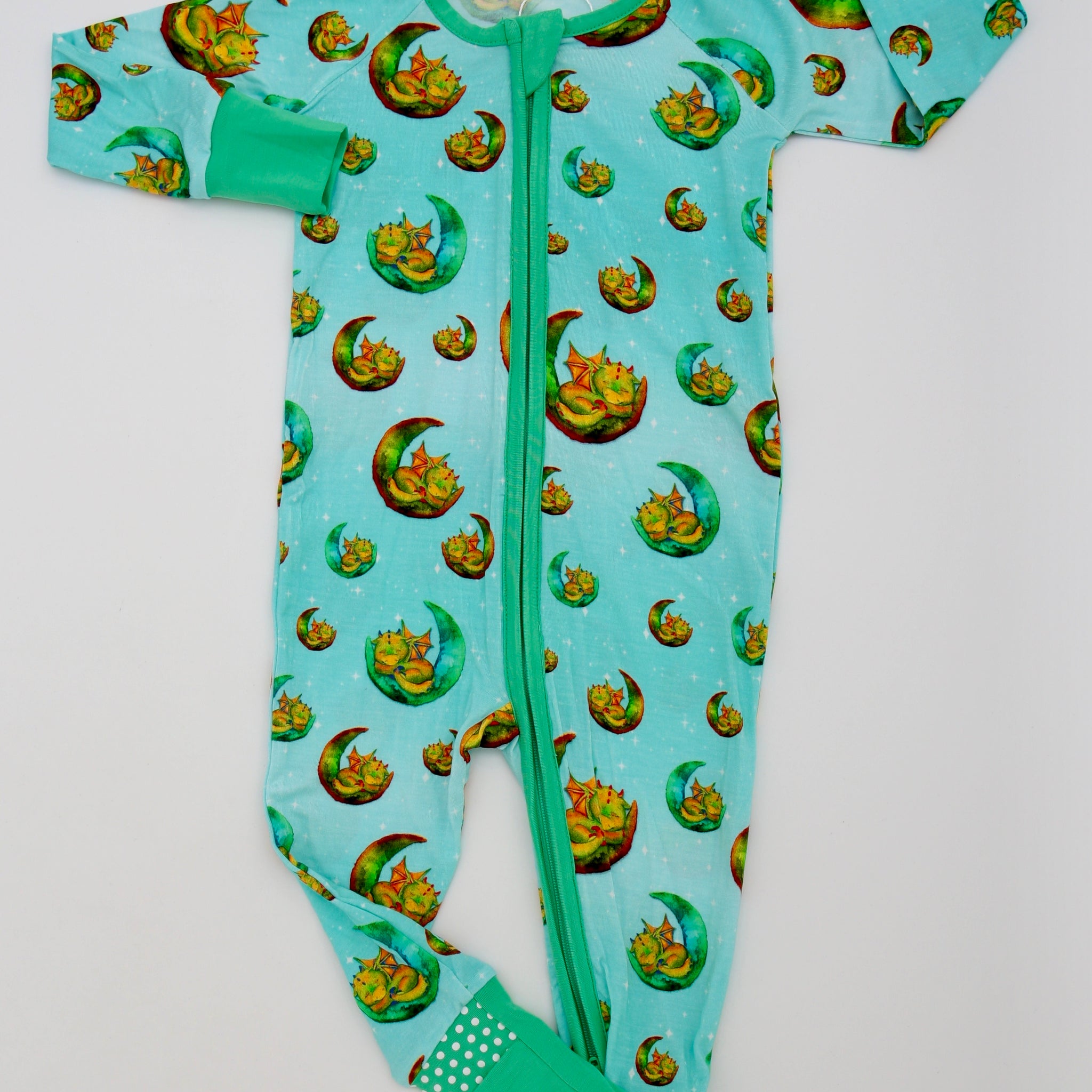 Green Baby Dragon Convertible romper