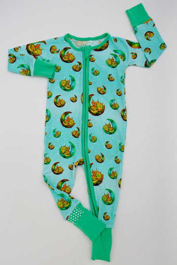 Green Baby Dragon Convertible romper