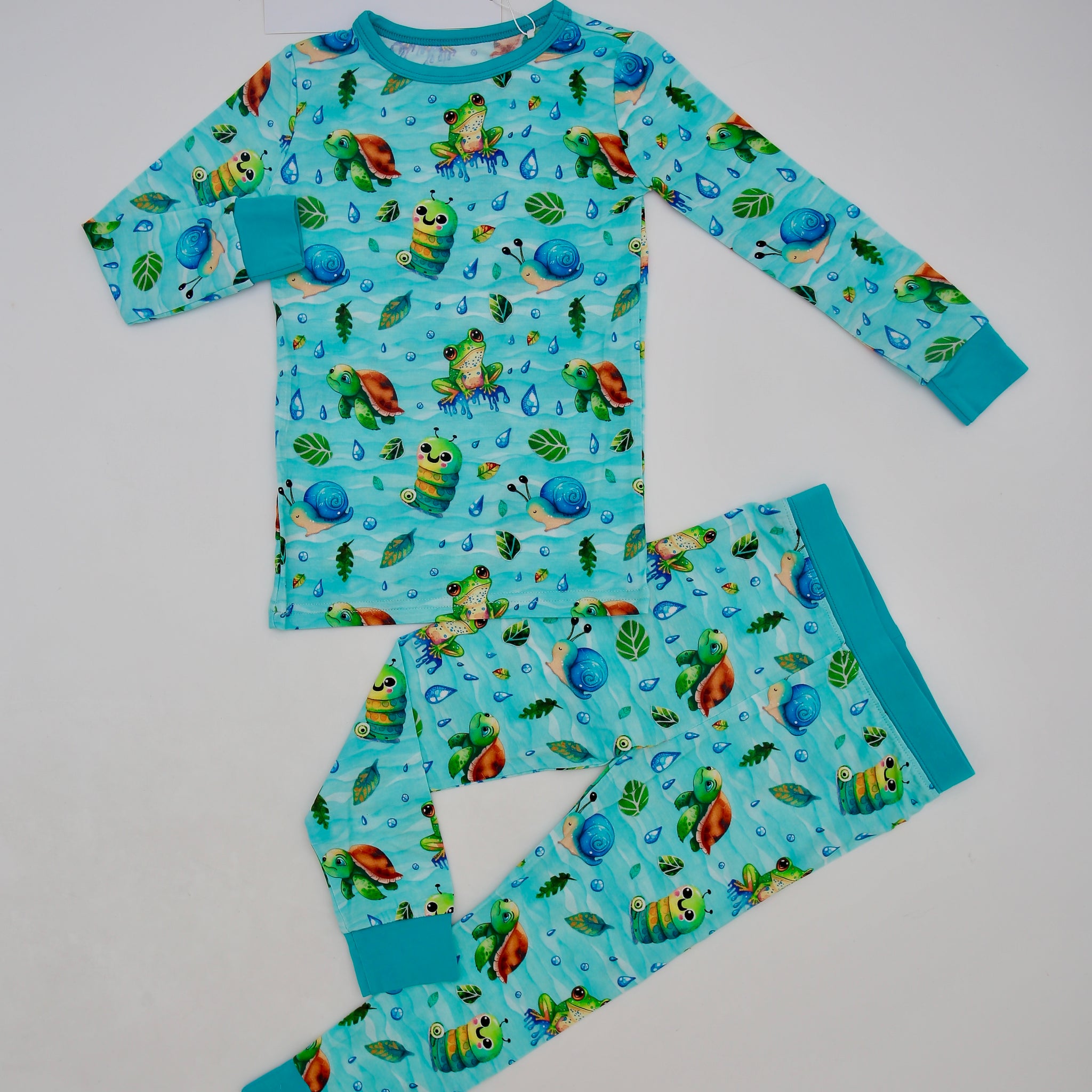 Splash long Sleeve Piece Pajamas Set