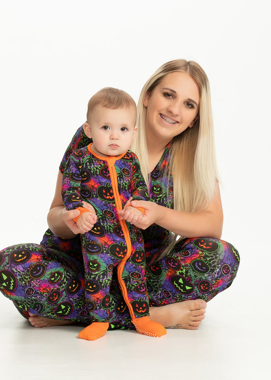 Halloween Pumpkins Convertible romper