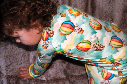Hot Air Balloon Bamboo Zippy Pajamas