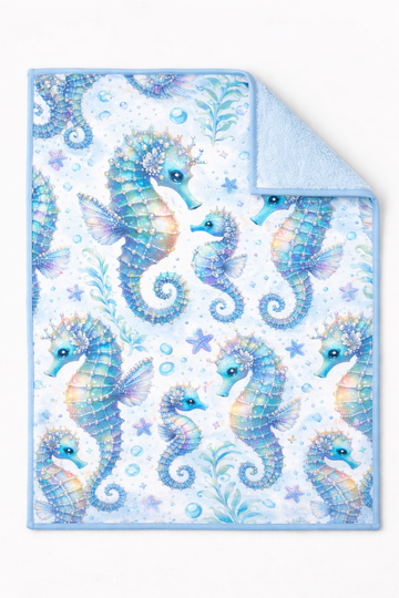 Sea horse blanket Plush Blanket pre order