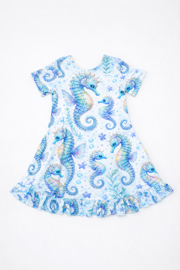 Sea horse Twirl Dress pre order