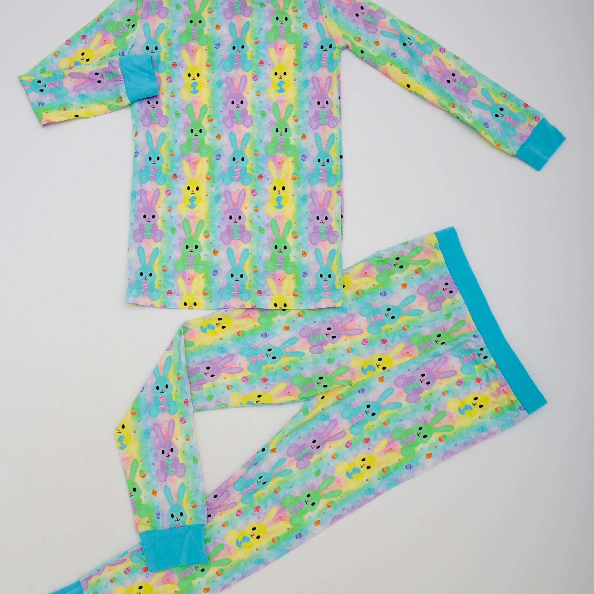 Hoppy Easter Two Piece Long Sleeve Pajamas